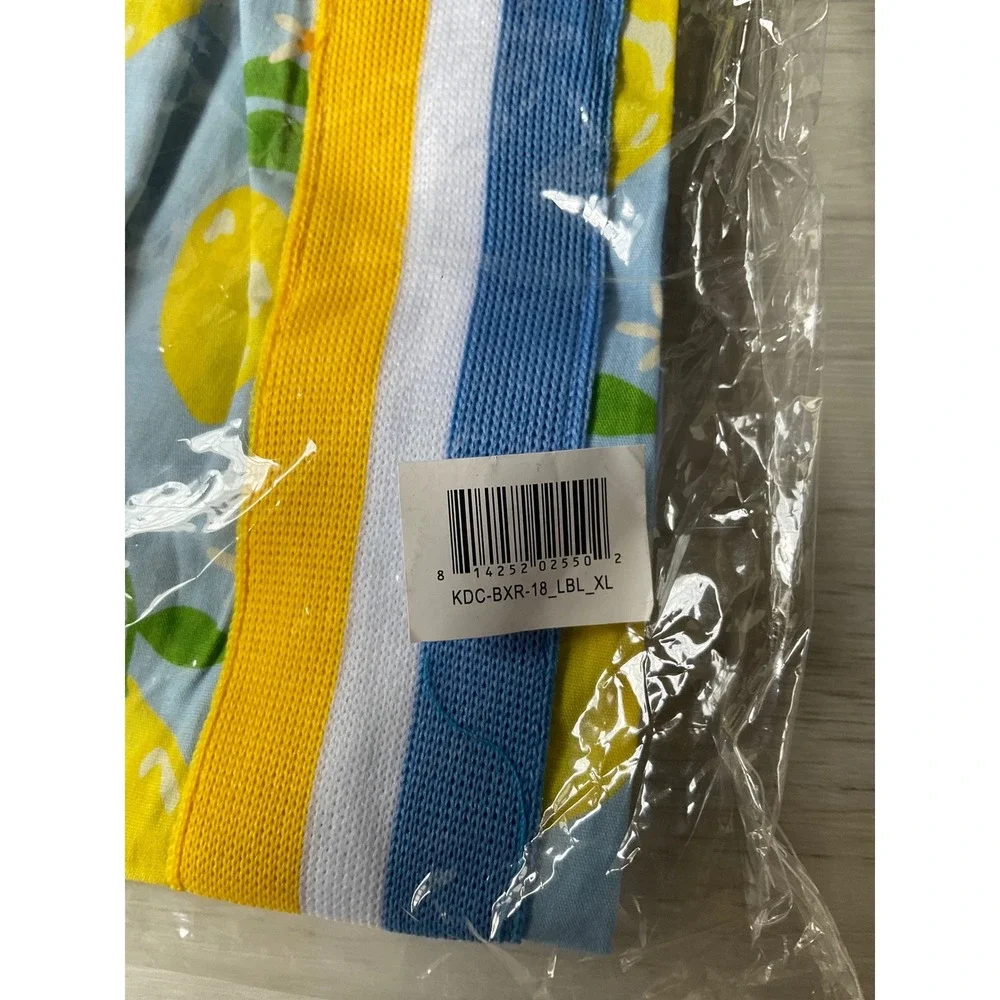 Teddy Fresh Zesty Lemon Boxer Shorts Light Blue XL New With Tags
